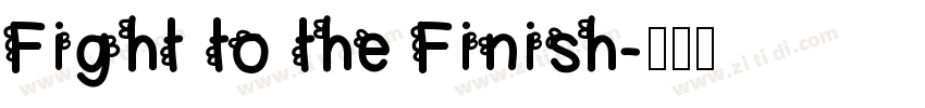 Fight to the Finish字体转换